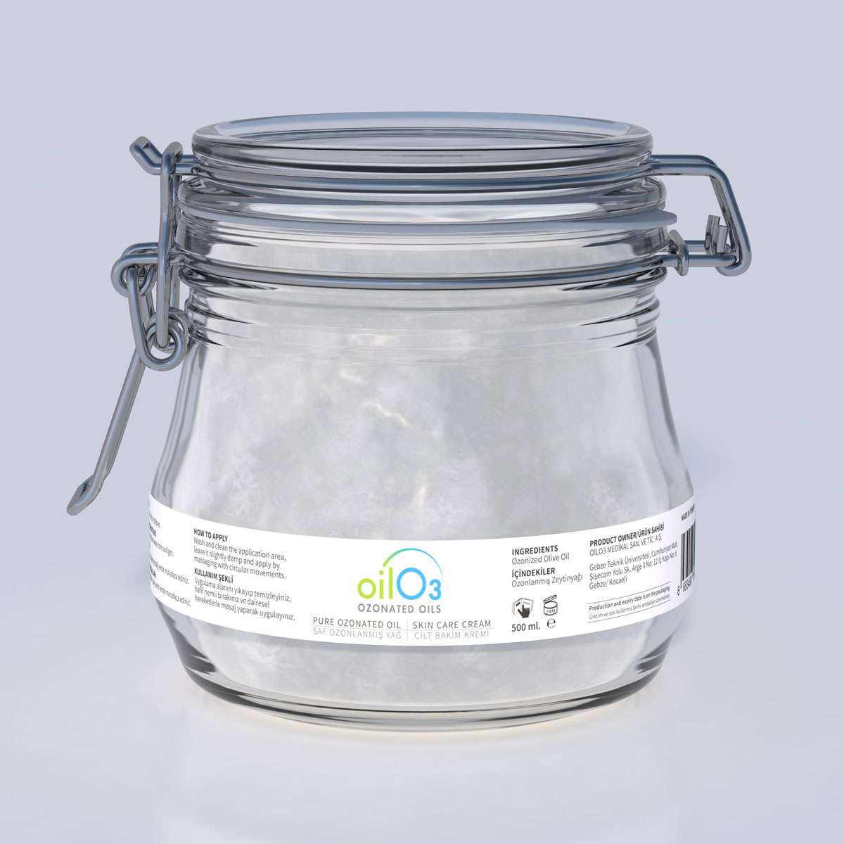 oilO3 Saf Ozonlanmış Yağ 500 ml
